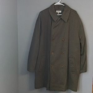 Ermenegildo Zegna Brown Double-Breasted Coat